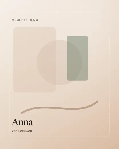 Gestileerd portret van Anna van Leeuwen