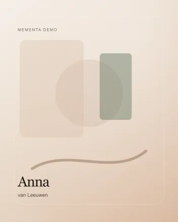Gestileerd portret van Anna van Leeuwen